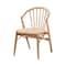 Baxton Studio Kobe MidCentury Modern Natural Brown Finished Wood and Rattan Dining Chair 224-12834-ZORO - alternate 9
